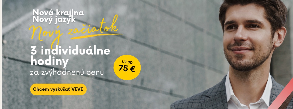 Nová krajina, nový jazyk, nový začiatok – 3 individuálne hodiny za zvýhodnenú cenu už od 75 €